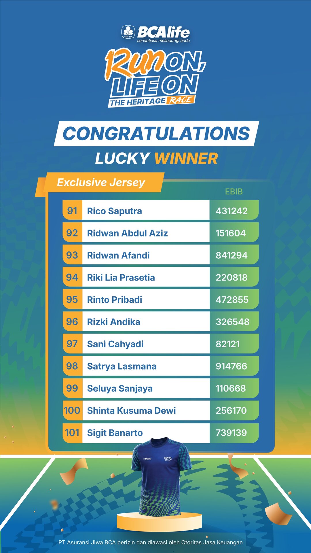 Winner Jersey 10