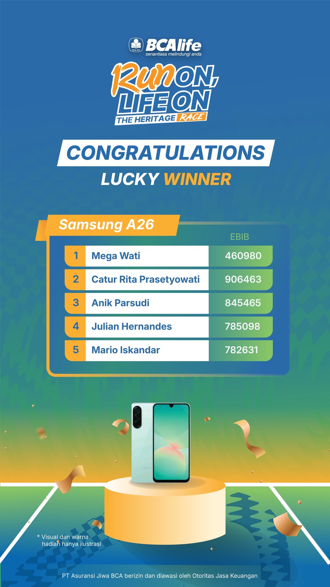 Lucky Winner Samsung A26